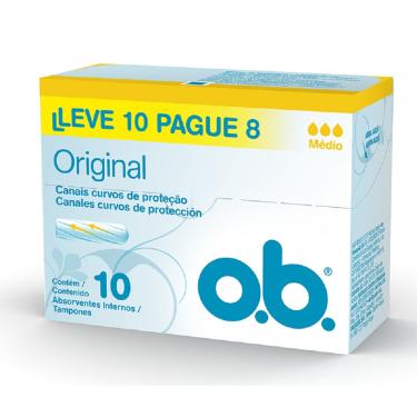 Imagem de Absorvente OB Médio Leve 10 pague 8