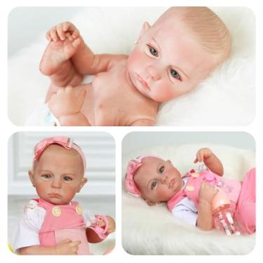 Imagem de Mundo Kids Brinquedos, Boneca Bebê Reborn Helena 48cm Pintura Realista Mundo Kids