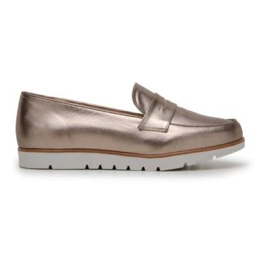 Imagem de Mocassim Footwear - Estilo E Conforto - Charelli Calçados, Metálico, 3