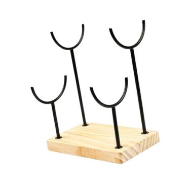 Imagem de oshhni Suporte para pulseira, expositor, armazenamento de joias, suporte de metal, organizador de joias, para relógio, pulseiras, fornecedores, loja, Preto