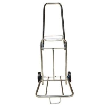 Imagem de Carrinho De Carga Ferro Zincado Carrega 70Kg Dobrável - Carguinha Carr