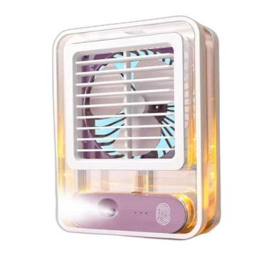 Imagem de Mini Climatizador Umidificador Mesa Ventilador Recarregável - Correia 
