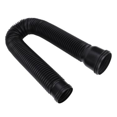 Imagem de Chiffonade Extensão de calha de chuva - Desviador de calha flexível de PE para drenagem redonda, extensor de drenagem de água externo de 3,8 cm (preto)