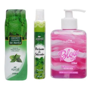 Imagem de Kit Blow Gril + Sabonete Íntimo + Perfume de Calçinha Menta - Apinil