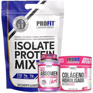 Imagem de Whey Isolado 1,8kg + Colágeno Hidrolisado 150g + Termogênico Pro Abdom