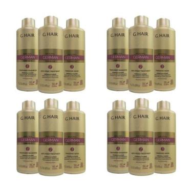Imagem de G.Hair Escova Progressiva Alemã 4 Kits (3 x 1 Litro)