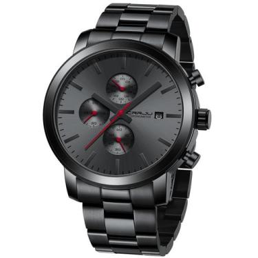 Imagem de Relógio CRRJU Fashion Business Chronograph à prova d'água para homens