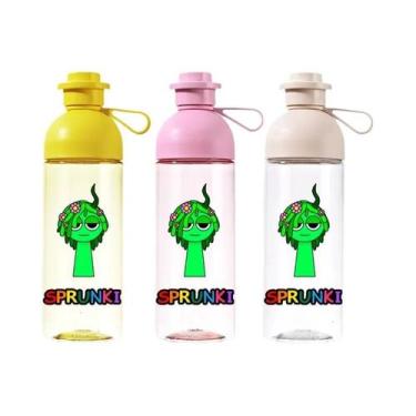 Imagem de Garrafa De Água Esportiva De Grande Capacidade 600ml Antiqueda Portáti