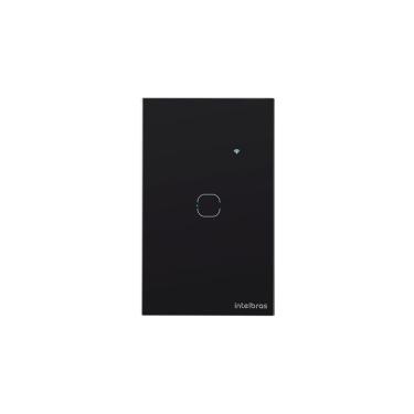 Imagem de Interruptor Inteligente Touch Wi-Fi 1 Tecla Preto - Intelbras EWS 1001 PT
