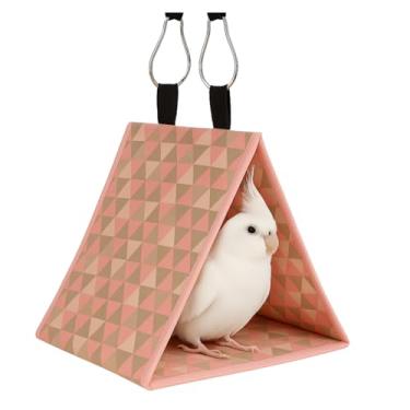 Imagem de Casa para Calopsita, Cabana Toca, Abrigo para Pássaros (Rosa, Pequeno)