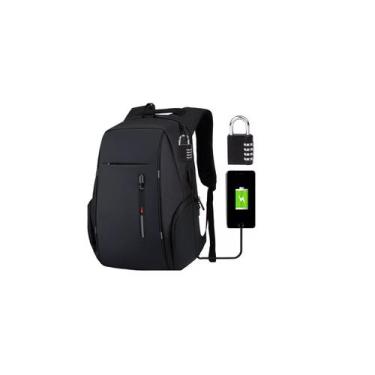 Imagem de Mochila Fashion Travel com carregamento USB para laptop de 15,6" - Lig