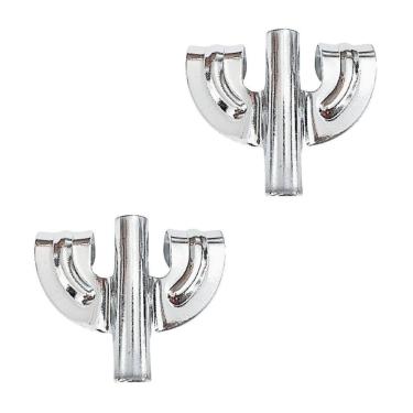 Imagem de Kit 2 Garra Para Bumbo Bateria Vintage 12.1 Cromado Spanking