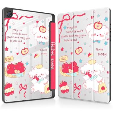 Imagem de Mektron Capa para Samsung Galaxy Tab A9+/A9 Plus 11 polegadas modelo 2024 (SM-X210/X216/X218) com suporte para caneta S, capa fina transparente + suporte de três dobras + despertar/hibernar