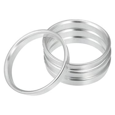 Imagem de X AUTOHAUX 4 peças OD 70,6 mm para ID 65,1 mm liga de alumínio cubo de carro anéis centralizados espaçador central do furo da roda