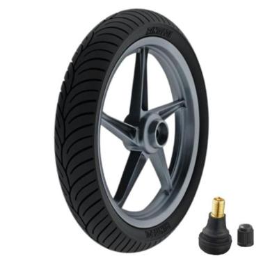 Imagem de Pneu Burgman 125 Smart 125 130/60-13 Hb37 60p Rinaldi + Bico