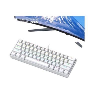 Imagem de Teclado Mecânico RGB Phantom Colorido Com Fio K61, Resposta De Grau Ga