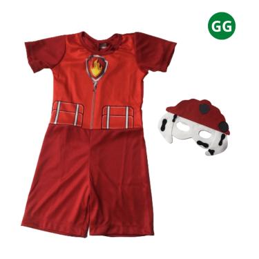 Imagem de Kit Fantasia Patrulha Menino Infantil GG
