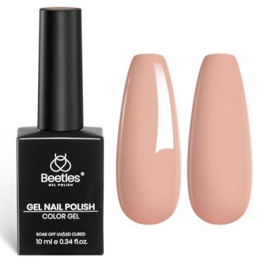 Imagem de Beetles Nude Fall Gel Esmalte 10 ml Cor Marrom Claro Esmalte Gel Absorver Lâmpada Led UV Necessário Salão de Manicure DIY Presente para Mulheres Latte de Aveia