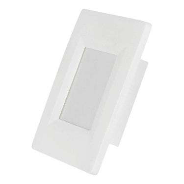 Imagem de Balizador Led Embutir Branca 4X2 Abs 2W 3000K Branco Quente