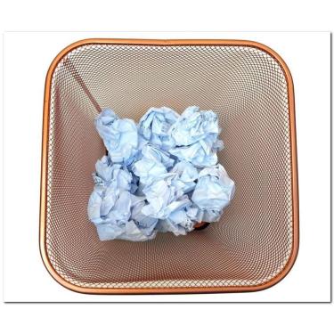 Imagem de Cesto Lixeira Retangular Rose Gold 12L