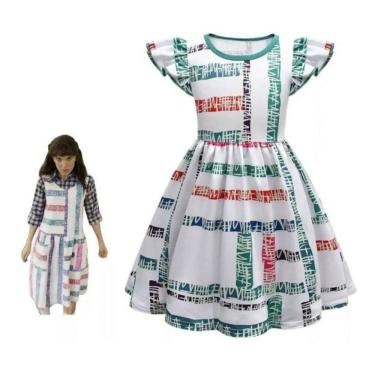 Imagem de Fantasia Vestido Infantil Eleven Stranger Things Temporada 4