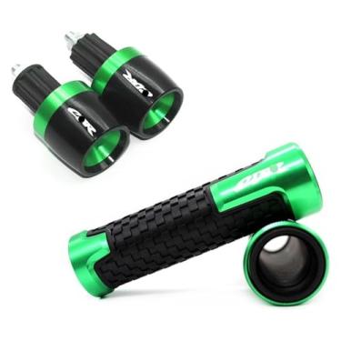 Imagem de 7/20.3 cm 22 mm CNC Motorfiets Handle Bar Grips Cap Plug Compatível com CBR600F CBR 600F CBR600 F 2011 2012 2013 (Verde 3)