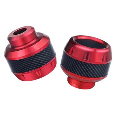 Imagem de Acessórios deslizantes frontais protetores de queda de motocicletas universais de alumínio compatíveis com Hornet 600 (vermelho)