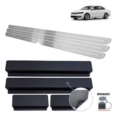 Imagem de Soleiras Aço Inox Prata Baixo Relevo Passat 2011 a 2015