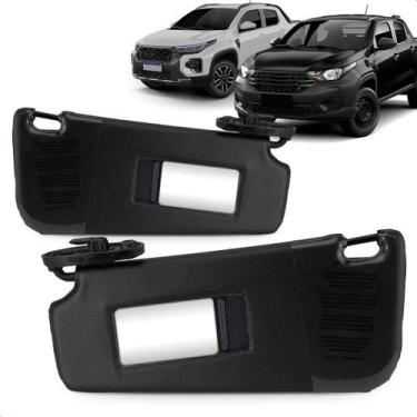 Imagem de Quebra Sol Nova Strada 2021 a 2025 Cx. Espelho Preto - NEWTEC, DIREITO