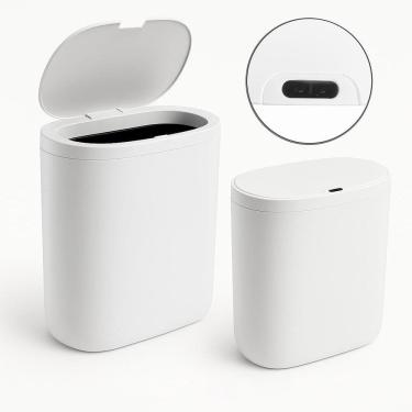Imagem de Lixeira Tampa Abertura Inteligente Slim Plástico Capacidade