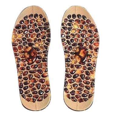 Imagem de Palmilhas de massagem, meia palmilha com suporte de arco – Almofada ergonômica respirável para caminhada, deslocamento em pé, trabalho ao ar livre, viagens, uso diário, exercícios em casa