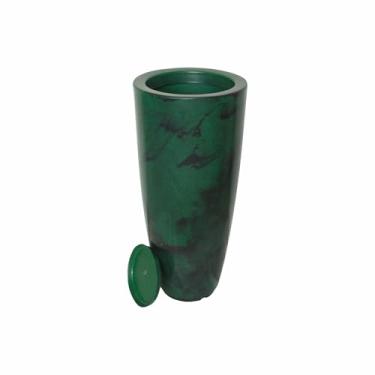 Imagem de Vaso Decorativo Cone Grande Brilhante de Luxo, Estilo Moderno G (verde)