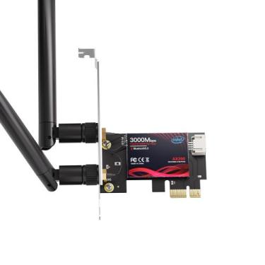 Imagem de Placa WiFi 6 PCIe BZIZU AX200 Bluetooth 5.2 3000Mbps