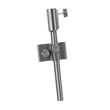 Imagem de Dynwave Suporte de caixa de iscas dobrável, suporte de bandeja, de equipamento de pesca, de caixa de iscas de pesca para água salgada, litoral, Prateado