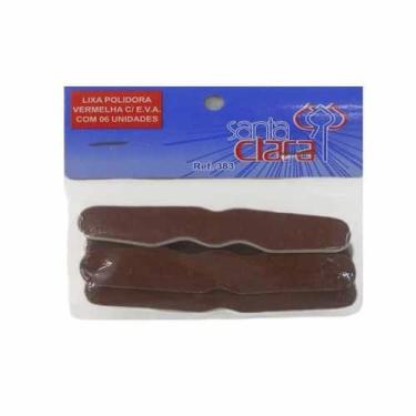 Imagem de Lixa Polidora Santa Clara Vermelha Com 6 unidades -383