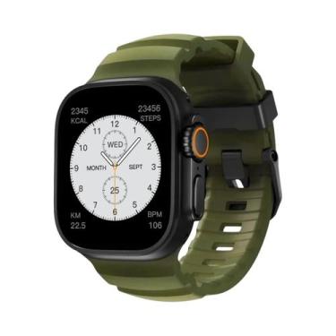 Imagem de Pulseira Esportiva De Silicone Para iWatch Ultra2 Apple Watch 46mm 49m