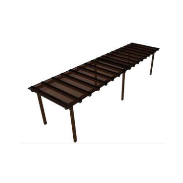 Imagem de Kit Policarbonato Bronze 4mm 8,00m x 1,50m - Perfis Naturais - RM Poli