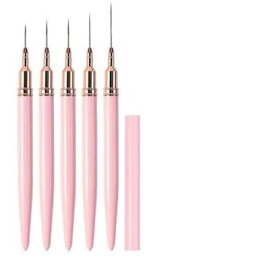 Imagem de Pincel Unha, Kit 5 Pincéls de Arte de Unhas Uv paraPintura em Gel Pincel Manicure,3 Pincel,1 unidadeKIT(5 pincel,3 kit （Promoção）)