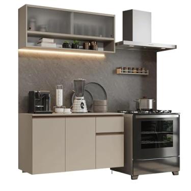 Imagem de Armário de Cozinha Compacta 120 cm Suspensa Crema Nice Madesa 04