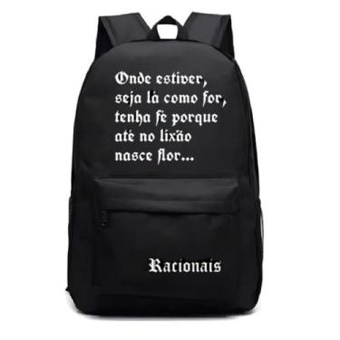 Imagem de Mochila Bolsa Unissex Escolar Resistente Alça Reforçada Moderna Faculd