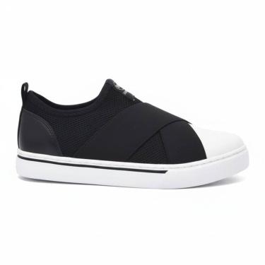 Imagem de Tênis Feminino Via Marte Tecido Slip On Calce Fácil 23-12105