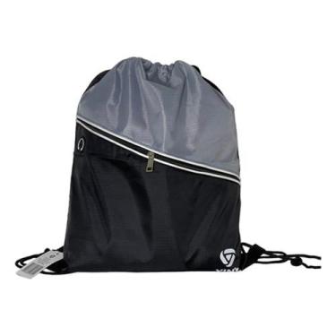 Imagem de Mochila de Costas Sacola Ecobag Grande Cordão Esportiva Yins, Cinza