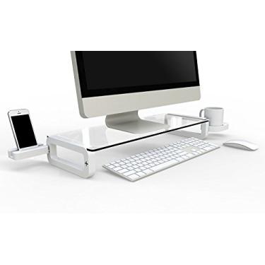 Imagem de Prateleira de suporte para monitor de vidro temperado UBOARD da Sunless, Uboard Basic [White]