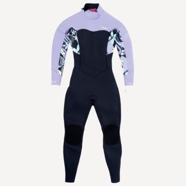 Imagem de Wetsuit Roxy 3/2 Swell Series Bzbs Anthracite Splash Ywp-ANTHRACITE SPLASH-G-Feminino