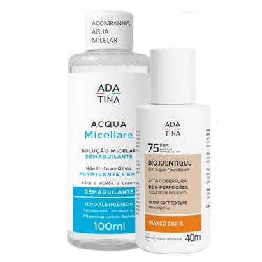 Imagem de Base Líquida Serum Anti-Melasma Bio Identique FPS 75 Ada Tina Trata manchas Melasma Rugas (Bianco 15) + Necessarie