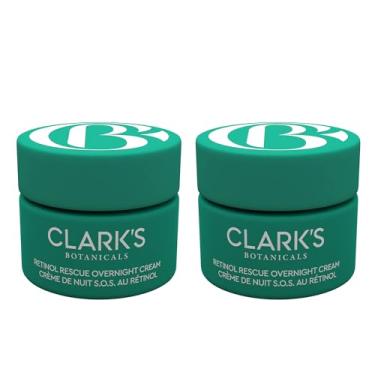 Imagem de Clark's Botanicals Retinol Rescue Creme noturno 59 g, retinol liberado pelo tempo patenteado + vitamina C, ácido hialurônico, aveia coloidal, visivelmente firme, ilumina, hidrata e acalma a pele