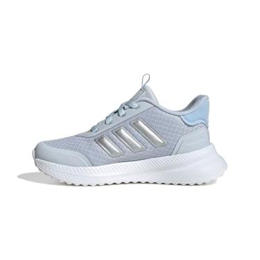 Imagem de adidas Tênis de corrida infantil X_PLR, Azul halo/prata metálico/azul, 12 Little Kid