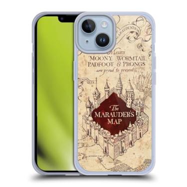 Imagem de Head Case Designs Capa de gel macio oficialmente licenciada por Harry Potter O Mapa do Maroto, Prisioneiro de Azkaban II, compatível com Apple iPhone 14