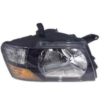 Imagem de Lâmpada esquerda direita LED luz diurna frontal LED conjunto de farol lâmpada de canto ampla compatível com Pajero V73 (preto esquerdo)