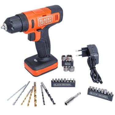 Imagem de Parafusadeira/Furadeira Impacto 12V BLACK+DECKER BCD712VHDK